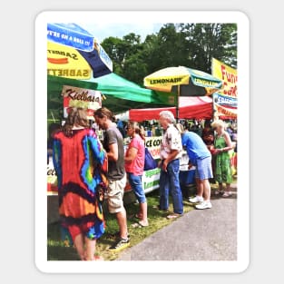 Food Carts at the Fair Sticker